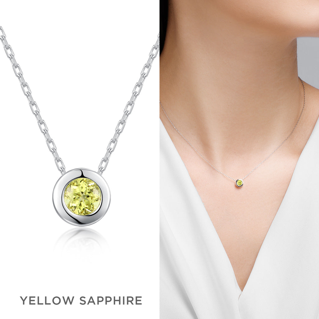Pick Your Lucky Color Gemstone Necklace