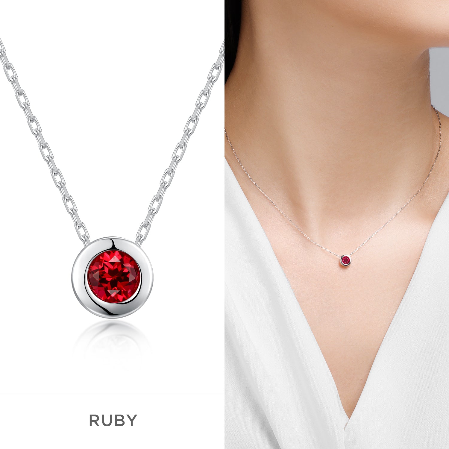 Pick Your Lucky Color Gemstone Necklace