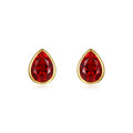 Classic Pear Ruby Earring
