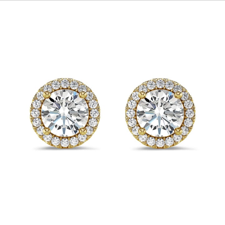 Timeless Halo Diamond Earring 2ct