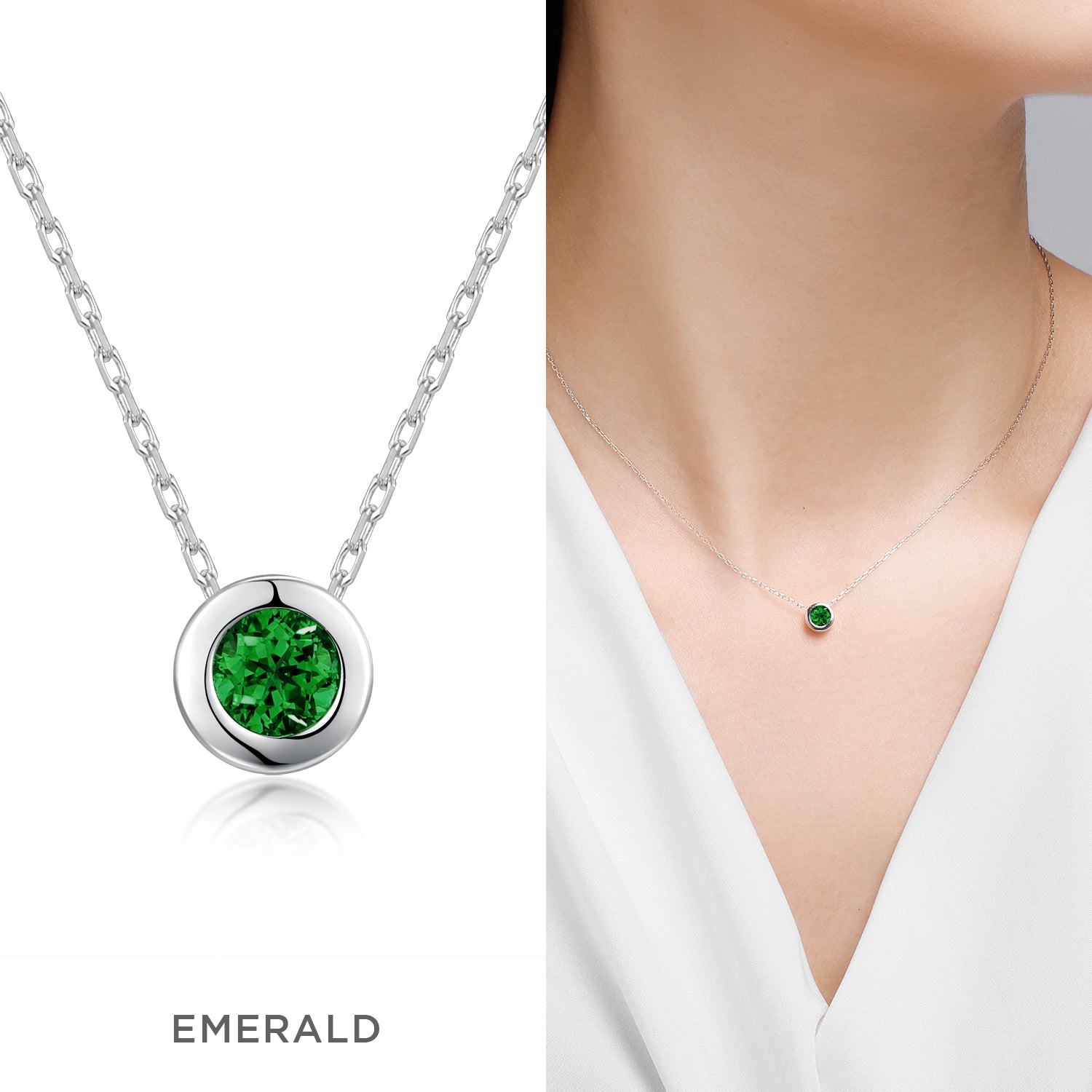 Pick Your Lucky Color Gemstone Necklace