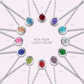 Pick Your Lucky Color Gemstone Necklace