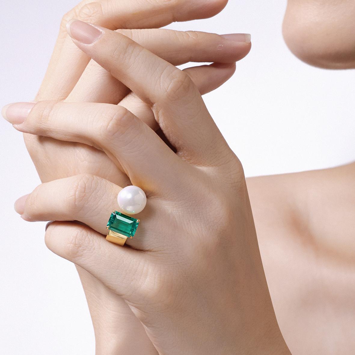 Colombian AB grade material Emerald Ring FR0102A00LL