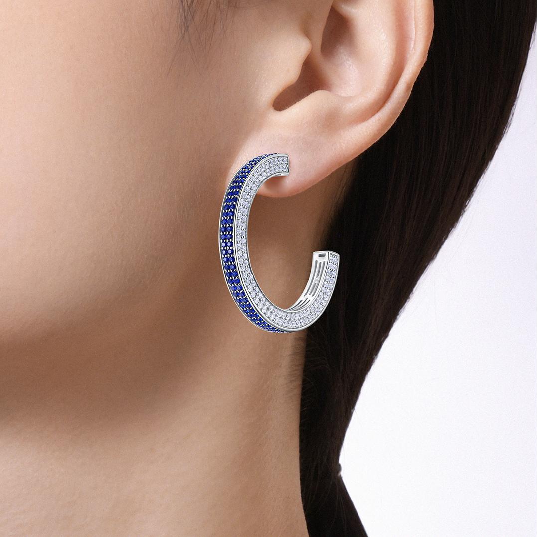 Royal blue Sapphire Earring ER0104A00LL