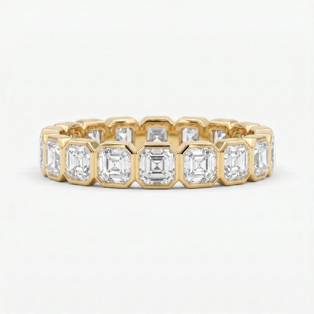 Circles of Love - Asscher Cut Diamond Ring