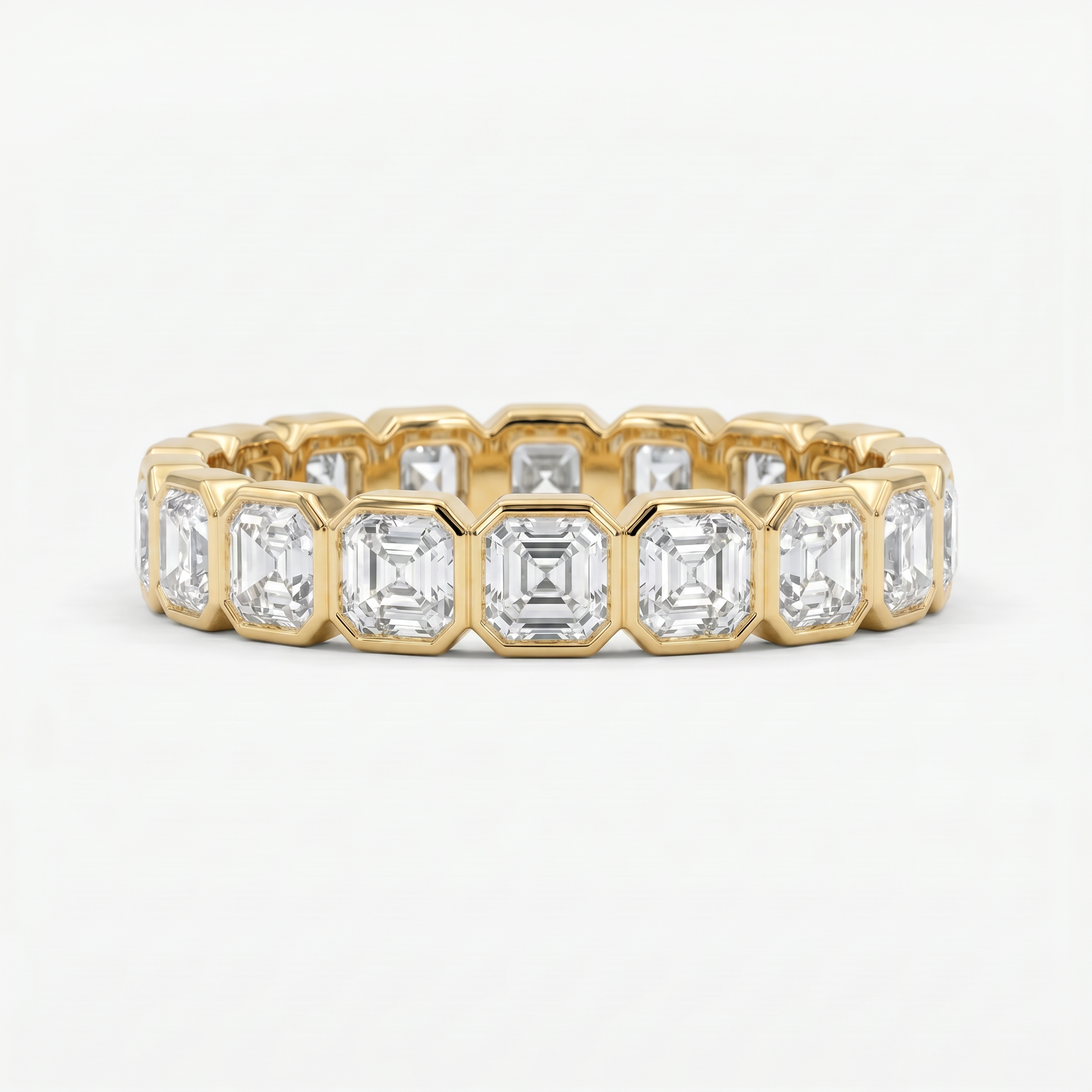 Circles of Love - Asscher Cut Diamond Ring