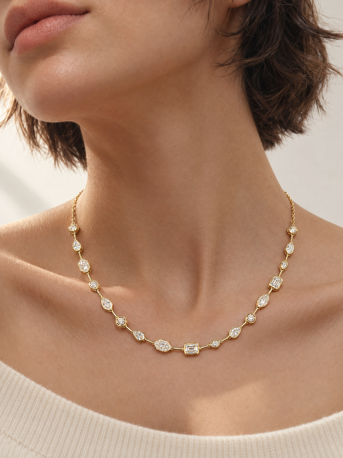 Aurora Lab-grown Diamond Necklace